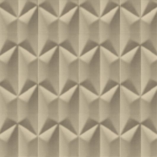 Обои флизелиновые  "Illusion" производства Loymina, арт. BR5 002/3, коричневого цвета, с геометрическим рисунком с эффектом 3D , купить в шоу-руме Одизайн в Москве, онлайн оплата